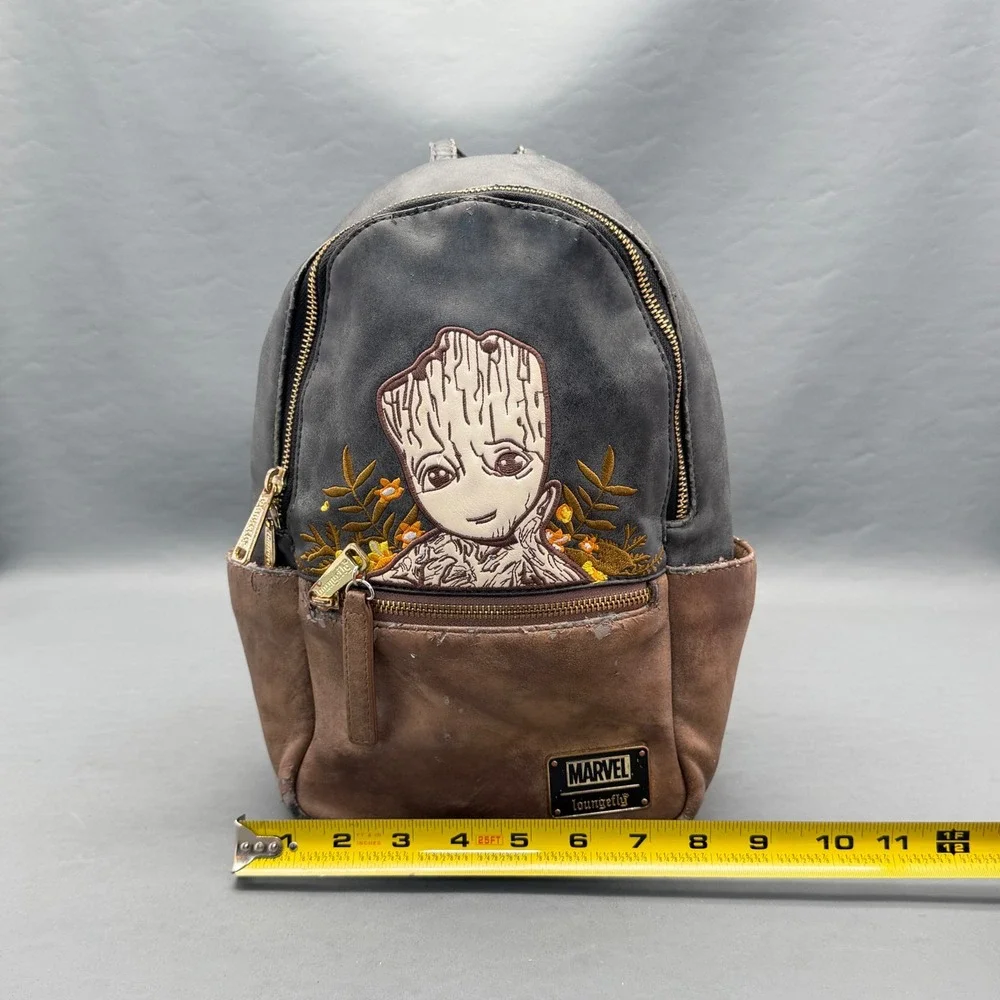 Marvel Loungefly Guardians of the Galaxy I Am Groot Backpack Hesvy Damage